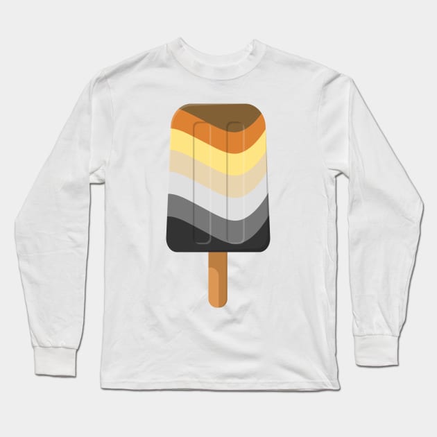 Cute Gay Bear Pride Flag Popsicle Long Sleeve T-Shirt by LiveLoudGraphics